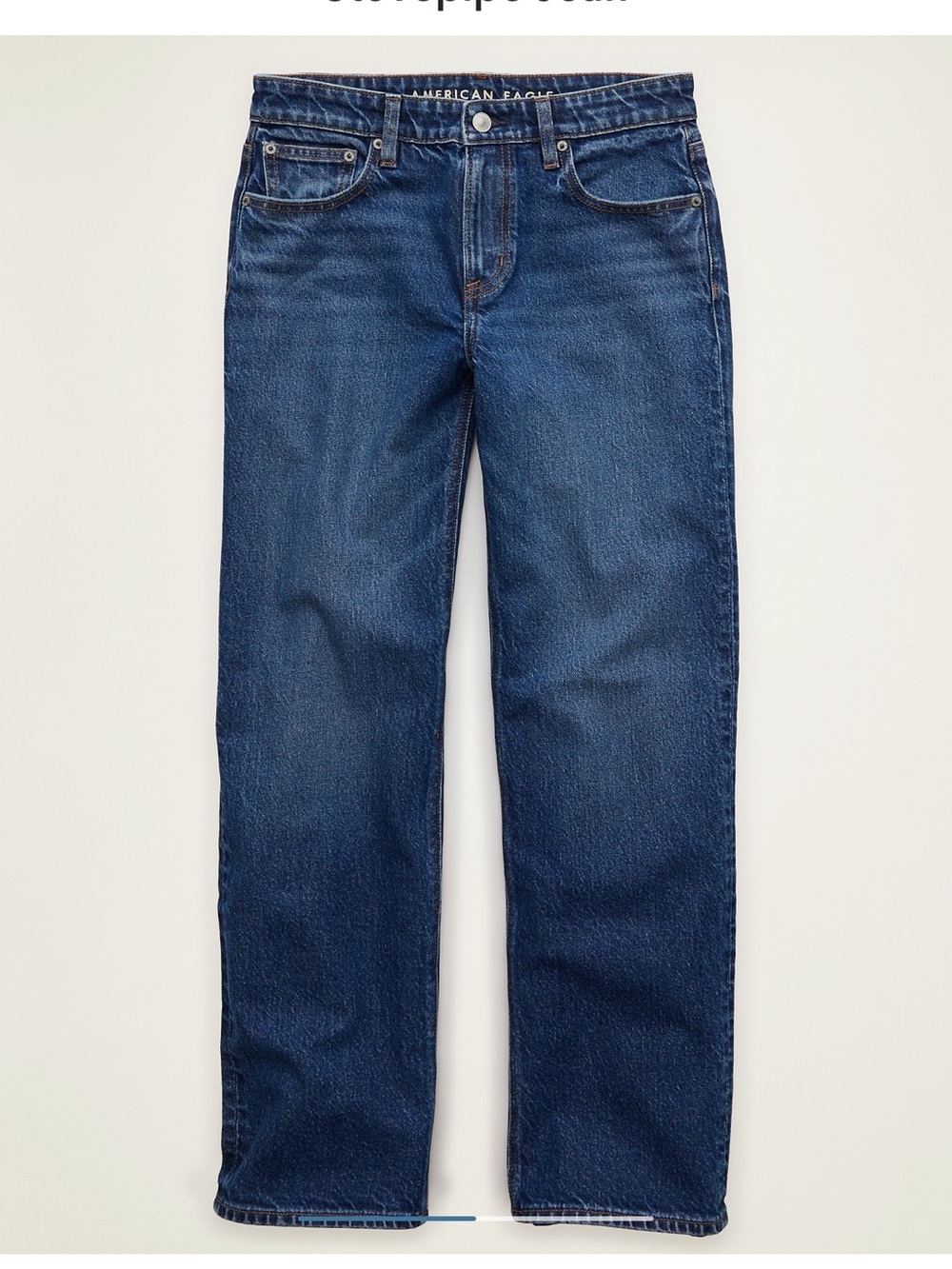 American Eagle Outfitters Women's Stovepipe Dark Blue Jeans